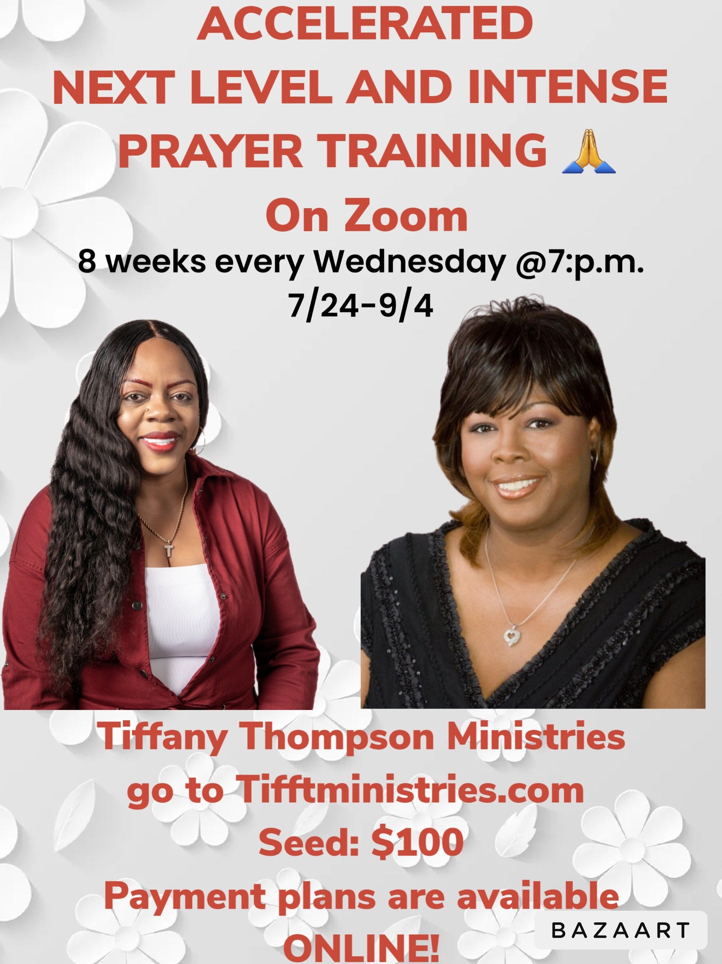 ACCELERATE, INTENSE, & NEXT LEVEL PRAYER CLASS