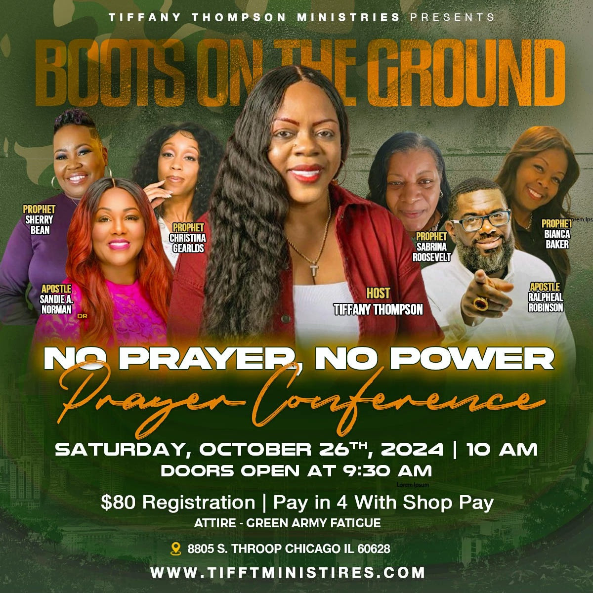 BOOTS ON THE GROUND PRAYER CONFERENCE